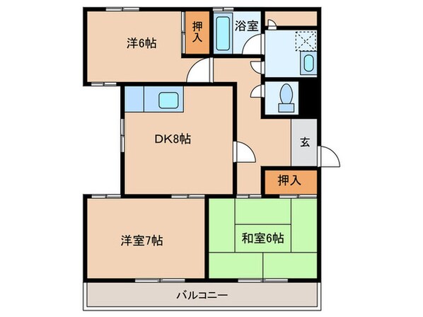 明和ビルの物件間取画像